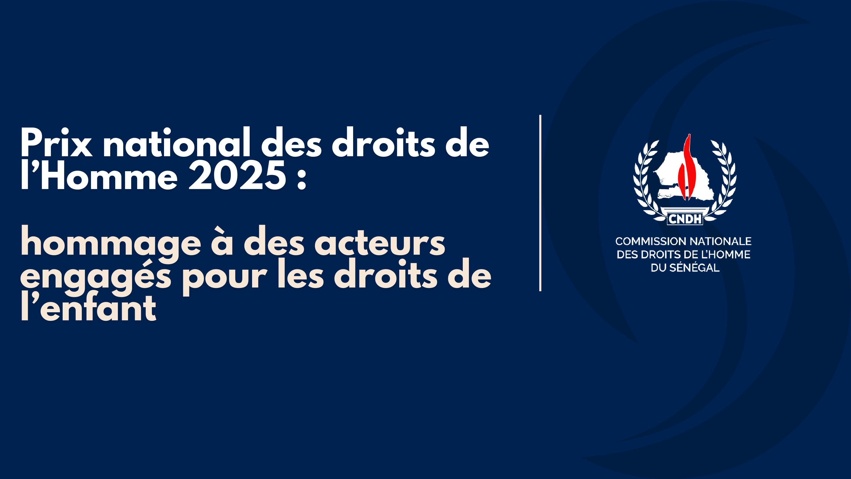 Prix national des droits de l’Homme 2025 : hommage à des acteurs engagés pour les droits de l’enfant