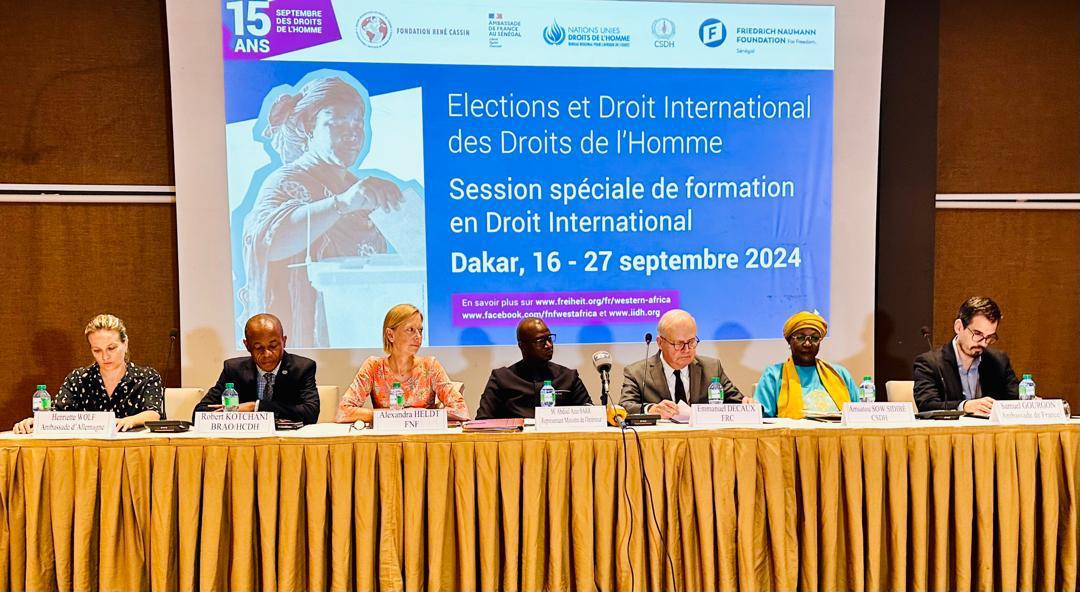 Ouverture de la 15ème Session Annuelle de Formation en Droit International des Droits de l'Homme