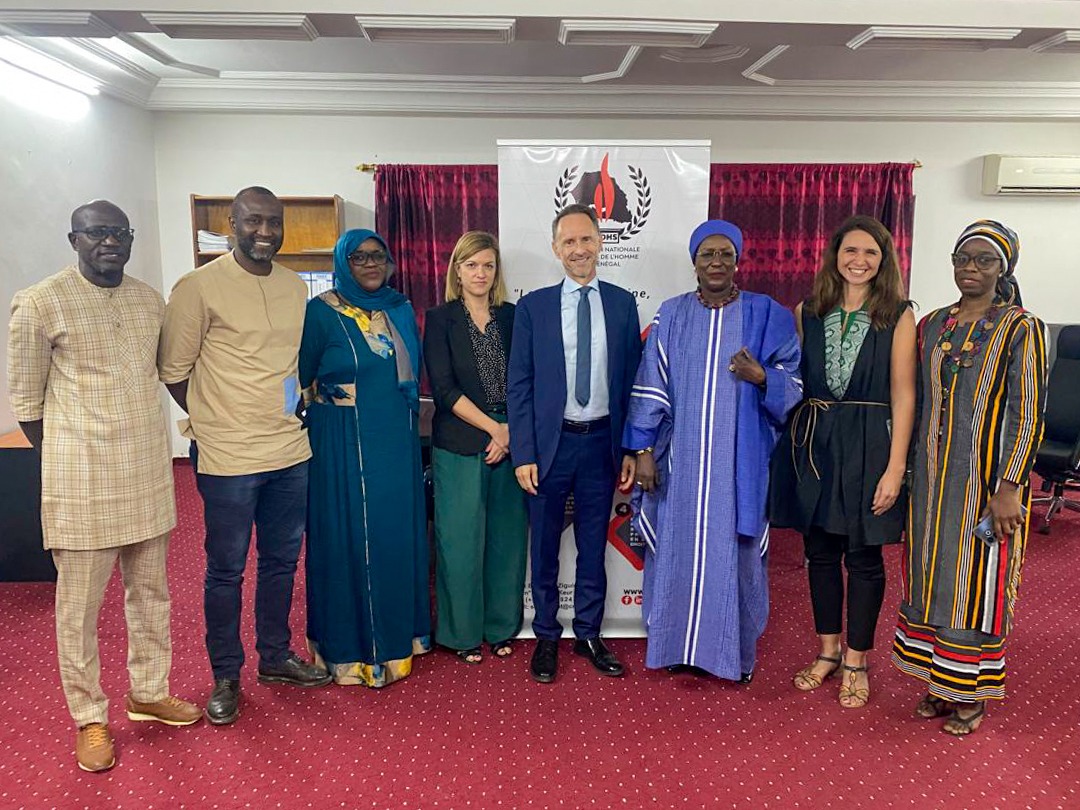 La Commission Nationale des Droits de l'Homme reçoit une délégation de l'Union Européenne.